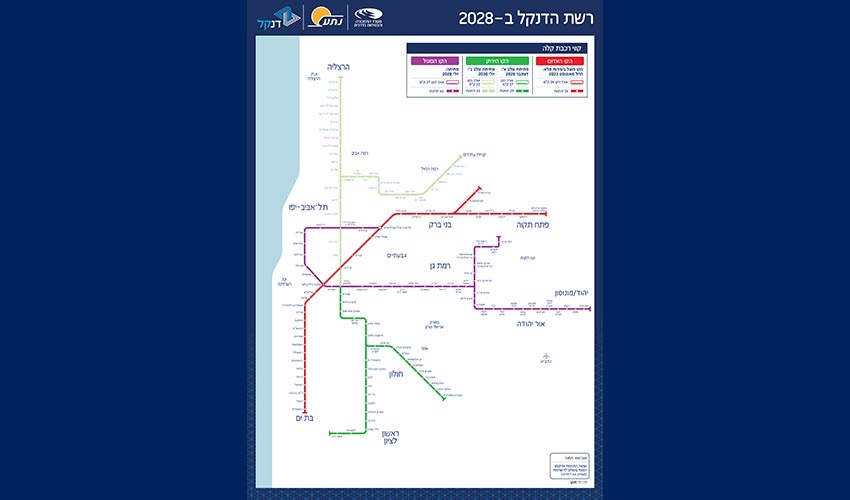 קווי הרכבת הקלה, באדיבות נת"ע